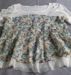 Very Light Weight Floral Top For Summer