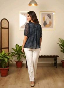 Elegant Polka Dot Top