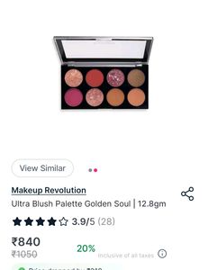 Pack Of 2 Makeup Revolution London Blush Eye shadow Palette