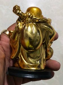 Laughing Buddha Statue Golden