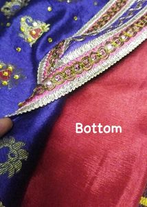 🥰New Wedding Shiny Dress Material Unstitched Suit