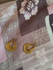 Golden Hoop Earrings