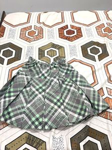 Plaid Pleated Skirt