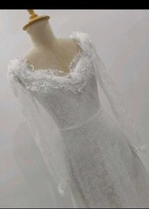 Elegant White Christmas/Wedding Gown