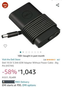 Dell 65w Laptop Charger 19.5v