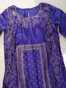 Aurelia Blue Printed Kurta