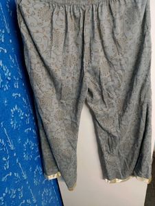 Lilac Gray Kurti Plazo