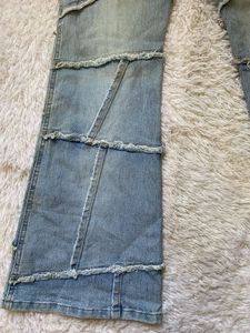 Y2K Patchwork Flare Jeans