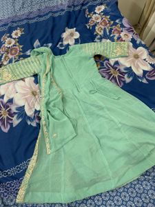 Elegant Stone Work Gown For Wedding