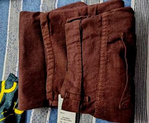 Coffee Brown Wide Leg Jeans