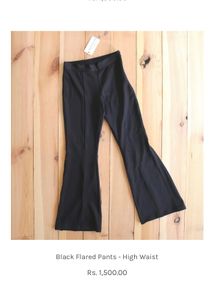 Black Flared Pants
