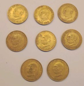20 Paise Gandhi Coins Set (8 Pcs)