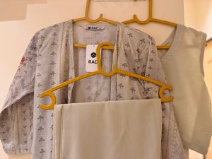 3 Piec COORD SET WITH JACKET,BLOUSE &amp; PANT