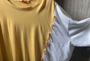 Two-Tone Tie Detail Tee