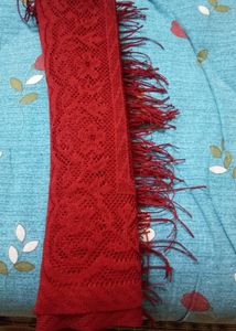 Very Soft Net Duppatta - Red Color