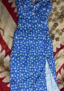 Floral Blue Bodycon