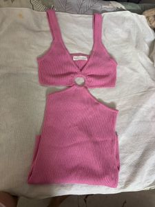 Pink Cutout dress