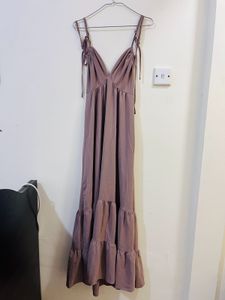 Mauve Tie-Strap Dress