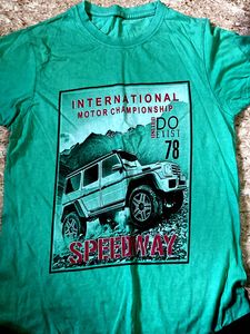 Green Speedway Graphic Tee