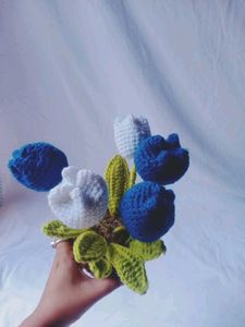 Handmade Crochet Tulip Plant