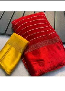 Viscose Red Color Saree....