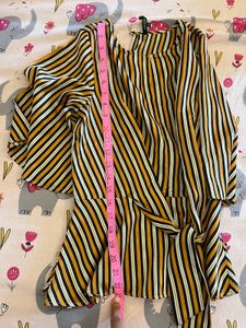 Striped Tie-Front Top