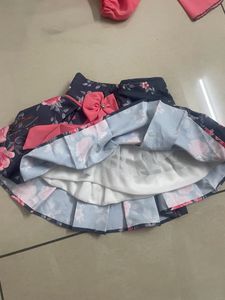 Girls Skirt And Top Set