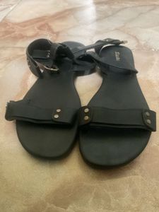 Black Ankle Strap Sandals