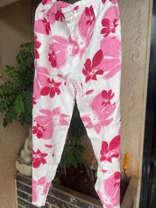 Pink Floral Print Button-Down Shirt