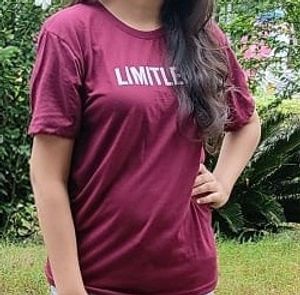 Maroon Color Tshirt For Casual Wear