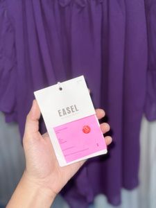 Purple Ruffle Top by EASEL – Brand New with Tag