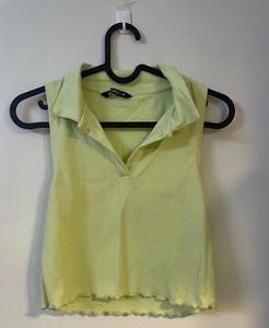 Green Sleeveless Top