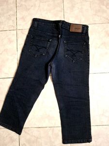 Dark Wash Cropped Jeans