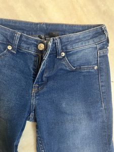 low waist Flared Denim Jeans