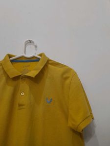 Mustard Yellow Polo T-Shirt | Size M | Unisex