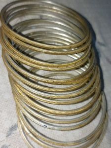 Gold-toned Bangle Set