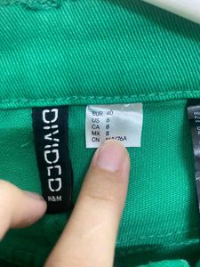 Green Wide Leg Pants