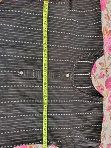 Black Striped Kurti