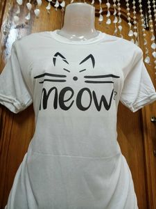 Meow Cat Graphic Tee