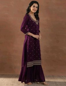 Elegant Purple Kurta Set