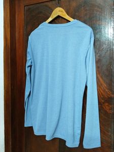 Lavender Colour Full Sleeve T-shirt For Men