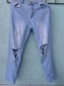 Combo : Jeans &amp; Yellow Lace Top