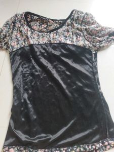Black Floral Top