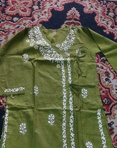 Pure Lucknowi Chickenkari Kurti