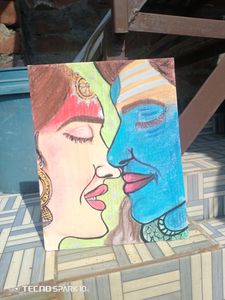 Handmade Shivji Parvati Ji Painting