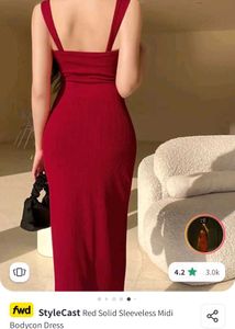 RED BODYCORN DRESS