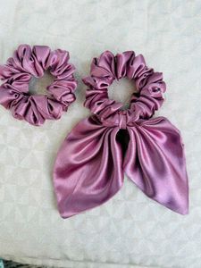 Satin Scarf Scrunchies And Skinny Scrunchie