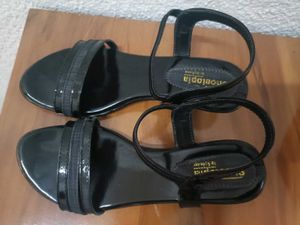 Black Ankle Strap Sandals