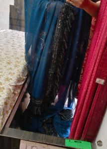 Georgette Frill Saree