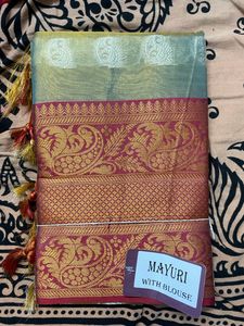 🎉limited Offer 🎉Cotton silk Saree With Blouse